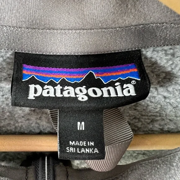 Patagonia Women’s Better Sweater Gray Quarter-Zip Fleece Pullover Medium - Picture 4 of 6